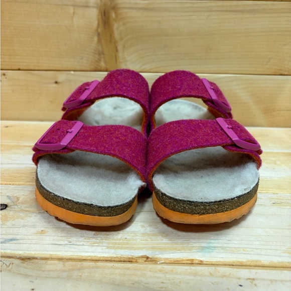 Birkenstock Arizona - Wool felt - shearling pink orange - Euro 37 - Picture 3 of 7